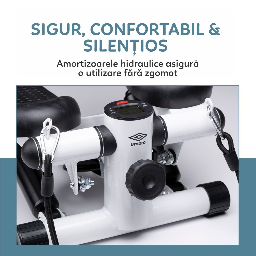 Stepper multifuncțional Umbro - suprafață antialunecare, max. 120 kg